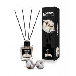Esenta Puritatii: Parfum de Camera cu Betisoare Aromate de Bumbac Loreva, 100 ml