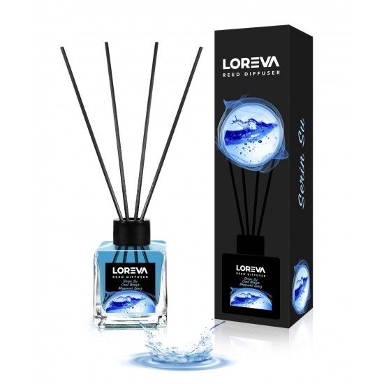 Odorizant De Camera Cu Betisoare Cool Water, Loreva, 100 ml Odorizant De Camera Cu Betisoare Cool Water, Loreva, 100 ml
